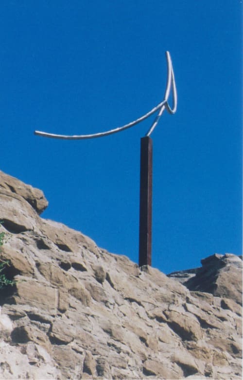 Smile of a Passing Breeze | Public Sculptures by Dave Caudill. Item composed of steel