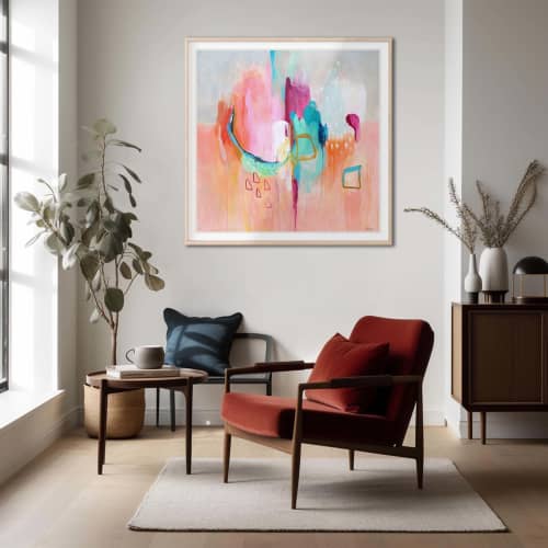 Lumiere: fine art giclee print on canvas or paper | Oil And Acrylic Painting in Paintings by Sarina Diakos Art