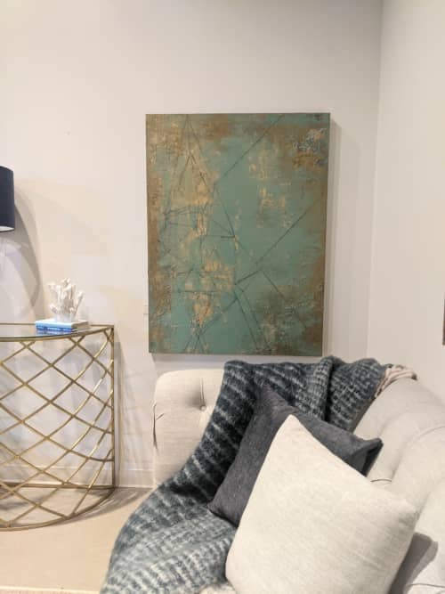 Connection & Belonging | Mixed Media by Deb Chaney Contemporary Abstract Artist | Van Gogh Designs in Surrey. Item made of canvas