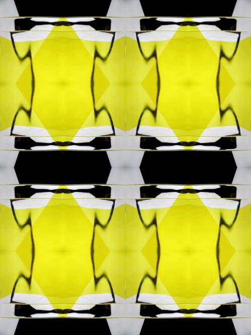Yellow 0912 Set | Prints in Paintings by Petra Trimmel. Item composed of canvas and metal