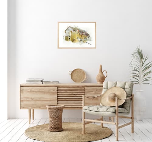 "Striped" Limited Edition Print | Prints by Alyssa Dennis. Item composed of canvas and paper