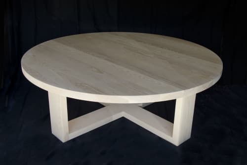Solid ash wood coffee table | Tables by MJY Fabrication. Item made of wood works with modern style