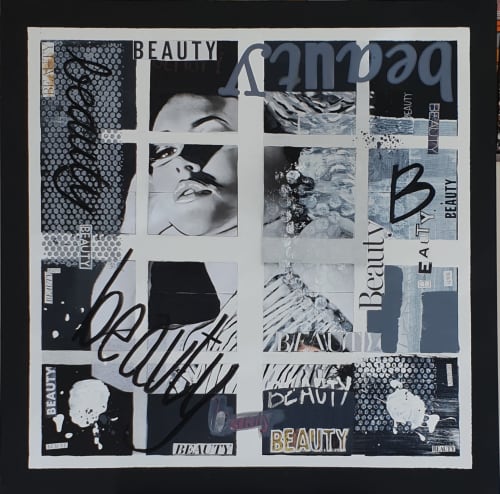 Beauty | Mixed Media by Anthony Adams Art. Item made of canvas with synthetic works with contemporary & modern style