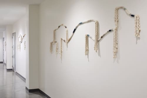 Flexible Fiber Sculptures | Wall Hangings by FIBROUS | Googleplex in Mountain View