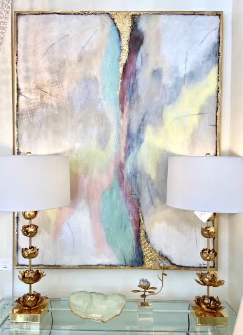 Abstract Pastel | Mixed Media by Lori Sperier Art | The French Mix by Jennifer DiCerbo in Covington. Item made of canvas