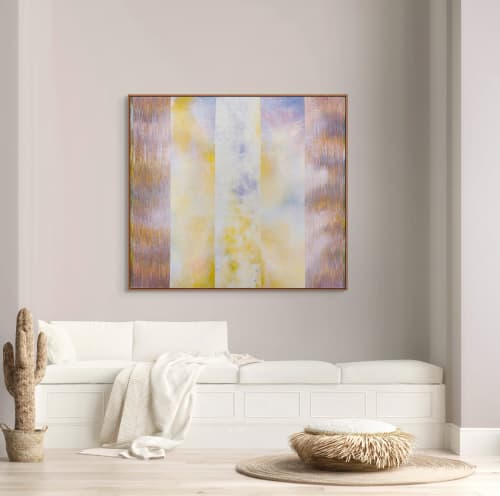 Cloud Prism | Tapestry in Wall Hangings by Jessie Bloom Studio. Item composed of cotton in mid century modern or contemporary style