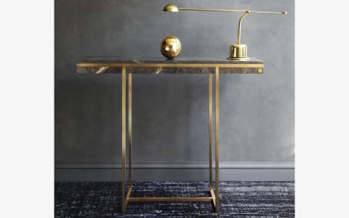 Hidden Dresser | Storage by LAGU. Item made of wood with brass
