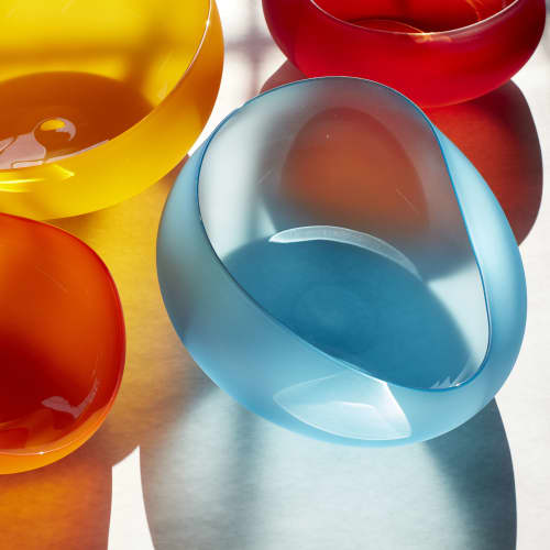 Topography Bowl | Decorative Bowl in Decorative Objects by The Goodman Studio. Item composed of glass