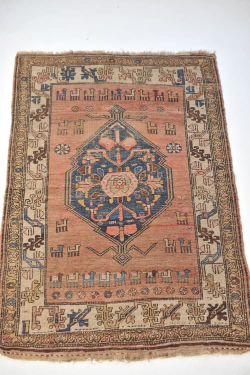 Juliette - MYSTICAL Nomadic Tribal Antique Rug | Area Rug in Rugs by The Loom House. Item composed of fabric