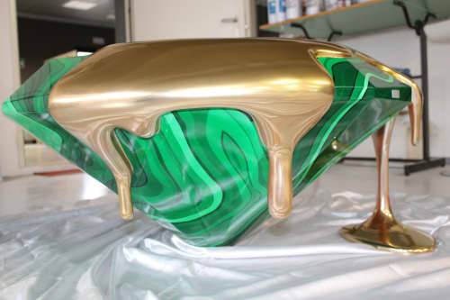 SIERRA Coffee Table | Tables by Mavimatt. Item composed of aluminum & synthetic