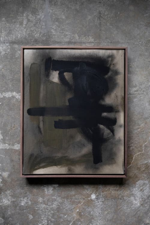 Entombed | Oil And Acrylic Painting in Paintings by Double Kick | Sara Kraus. Item composed of canvas and synthetic in minimalism or contemporary style