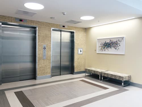 Kintsugi Eggshells Kaleidoscope | Wall Sculpture in Wall Hangings by Elisa Sheehan | NorthBay Medical Center in Fairfield