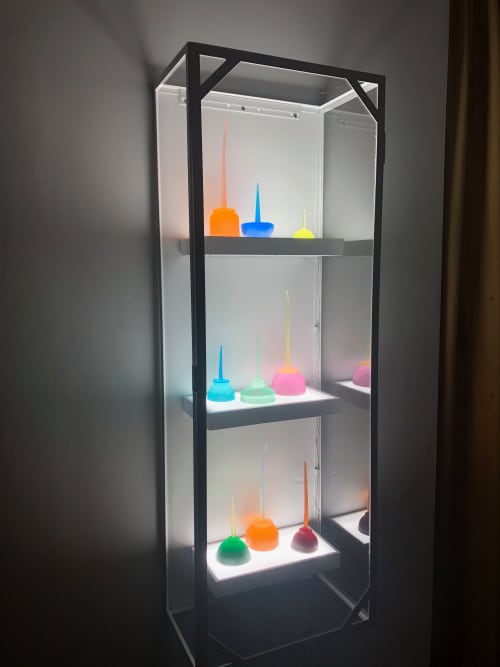 Little Oil Vitrine #3 | Sculptures by Katherine Jackson