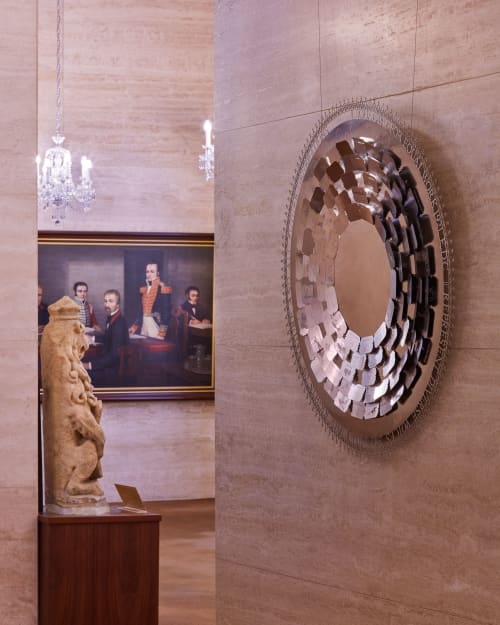 Shield of Voices | Wall Sculpture in Wall Hangings by Forlano Design | Parliament of Western Australia in West Perth. Item made of steel