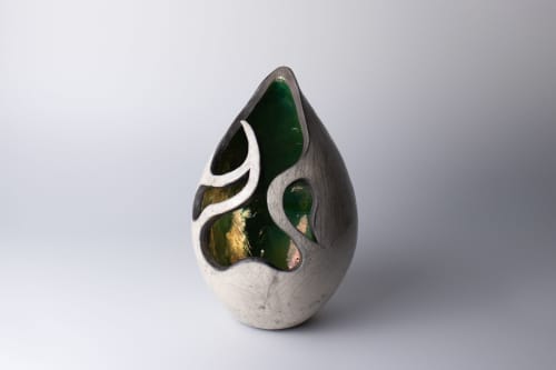 nosara vessel 6 | raku vessel | Sculptures by harlow studio. Item composed of ceramic compatible with contemporary and japandi style