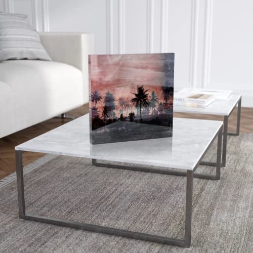 THE BEACH XXVII Acrylic Prism Art Object | Prints by Sven Pfrommer. Item made of synthetic