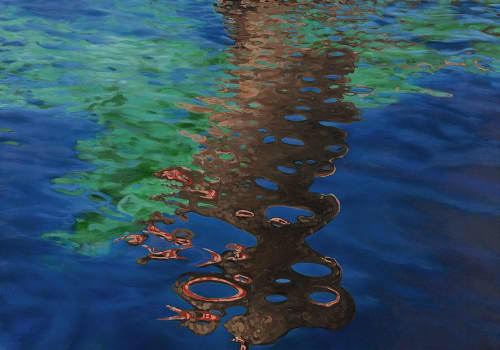 SOLD PRIVATE COLLECTION: LAKE CHELAN 14 | Oil And Acrylic Painting in Paintings by Betty Jo Costanzo | Swedish Hospital - First Hill East Medical Tower in Seattle. Item composed of canvas