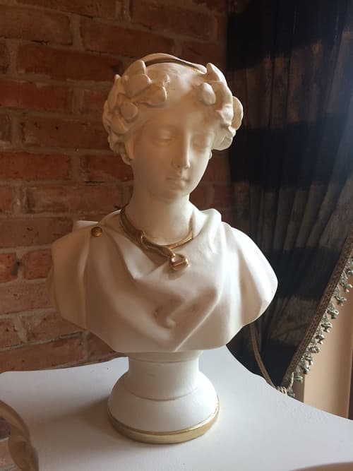 Bust Empress all hand made in Europe History | Decorative Tray in Decorative Objects by ultimate European. Item works with mid century modern & country & farmhouse style