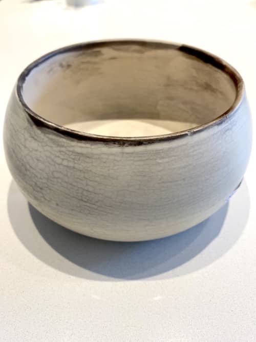 Med Bowl Naked Raku | Dinnerware by Paysoneight Design by Dawn Palmer. Item made of ceramic works with minimalism & mid century modern style