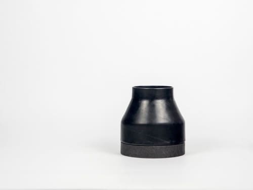 Congiunzioni - chiuso | Decorative Box in Decorative Objects by gumdesign. Item composed of stone and leather in modern style