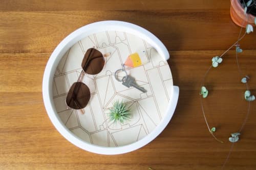 Traverse Tray | Serving Tray in Serveware by LEMONNI. Item made of wood with synthetic