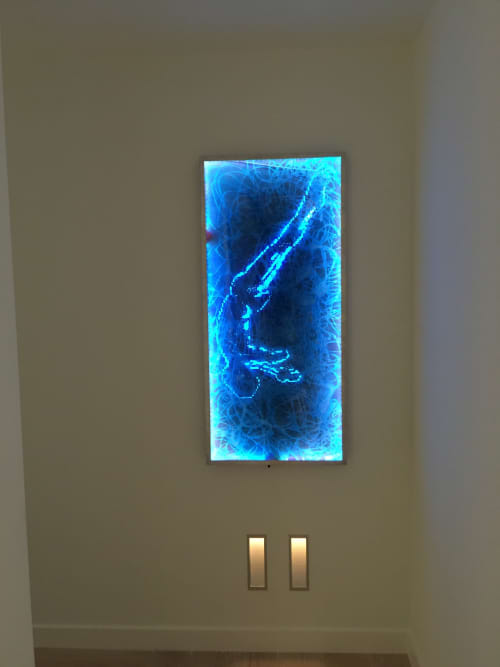 Commissions, mixed media and encaustic painting | Oil And Acrylic Painting in Paintings by Andrea Bonfils. Item composed of canvas and synthetic