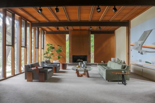 Up One Seater | Armchair in Chairs by ARTLESS | Los Angeles in Los Angeles. Item composed of walnut and fabric