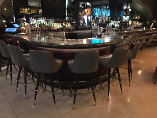 2500 Series Bar Stools | Chairs by Richardson Seating Corporation | Libertine Social in Las Vegas. Item made of steel with leather