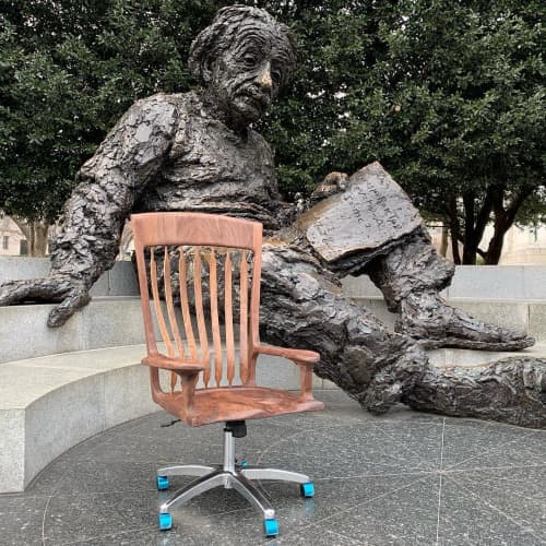 Swivel Chair | Office Chair in Chairs by Jeff Spugnardi Woodworking | Albert Einstein Memorial in Washington. Item made of wood