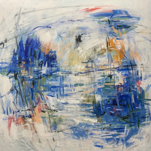 Whispers of the Wind | Oil And Acrylic Painting in Paintings by Anastasiia Krykun. Item composed of canvas in contemporary style