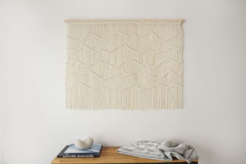 Peaks 302 | Macrame Wall Hanging in Wall Hangings by WOOL + ROPE. Item composed of cotton in boho or minimalism style