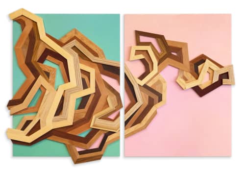 Wall Art - I have hope | I have fear | Wall Sculpture in Wall Hangings by Alexandra Cicorschi. Item composed of wood