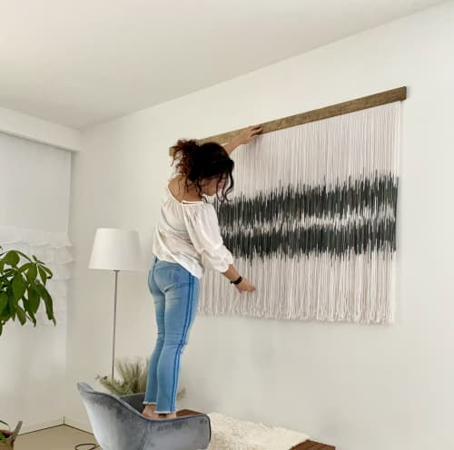 Modern  Wall Hanging- ZORKE VIII | Macrame Wall Hanging in Wall Hangings by Olivia Fiber Art