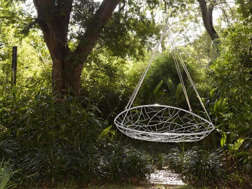 Studio Stirling - Big Basket | Swing Chair in Chairs by Studio Stirling. Item composed of steel in minimalism or modern style