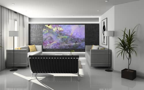 Squish | Oil And Acrylic Painting in Paintings by Leisa Rich. Item made of synthetic