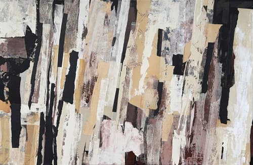 Rights Of Way | Collage in Paintings by Adam Collier Noel. Item made of canvas compatible with contemporary style