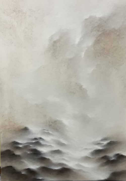 Wind through | Oil And Acrylic Painting in Paintings by Francesca Borgo. Item composed of canvas compatible with minimalism and contemporary style