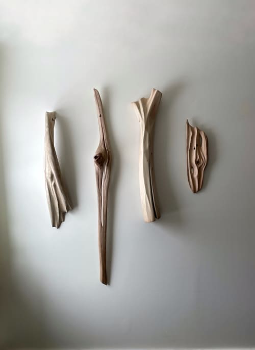 Forked Channel, 1 | Wall Sculpture in Wall Hangings by C. Roben Driftwoodwork. Item composed of wood in minimalism or country & farmhouse style