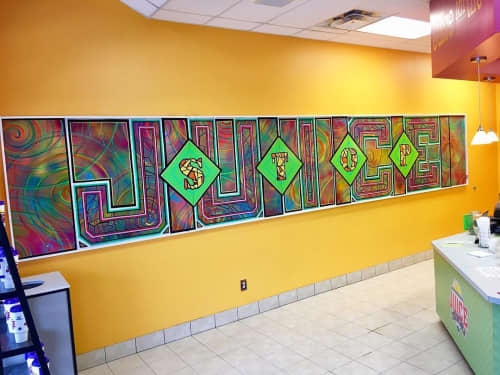 Juice Stop Mural | Murals by norm4eva | Juice Stop in Omaha. Item composed of synthetic