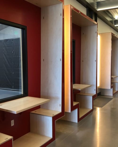 Jumbo Study Booths | Divider in Decorative Objects by Housefish | Colorado Academy in Denver. Item made of wood