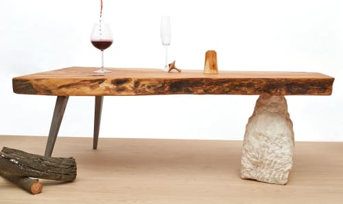 Coffe table  ART live edge | Coffee Table in Tables by VANDENHEEDE FURNITURE-ART-DESIGN. Item made of wood works with boho & japandi style