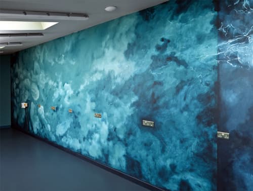 Storm | Murals by Very Fine Mural Art - Stefanie Schuessler | Dixon International Group Ltd in Pampisford. Item made of synthetic