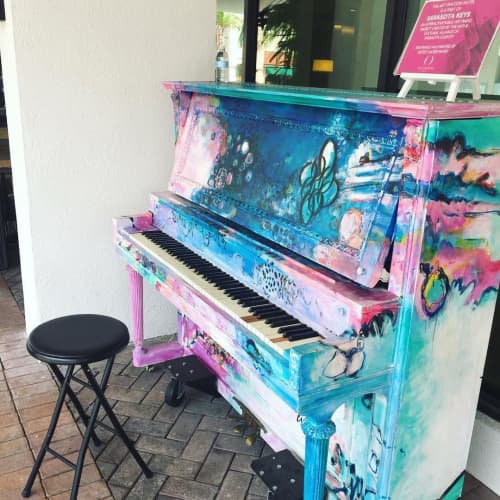 Painted Piano | Art & Wall Decor by Laurie Maves ART | Art Ovation Hotel, Autograph Collection in Sarasota