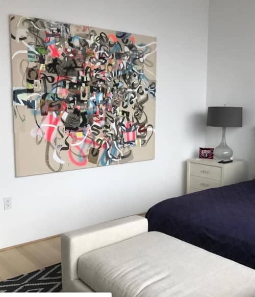 Abstract Painting | Oil And Acrylic Painting in Paintings by Galen Cheney. Item made of canvas & synthetic