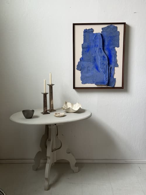 Route 11 | Wall Sculpture in Wall Hangings by Nicole Neu. Item composed of walnut & fiber compatible with minimalism and mid century modern style