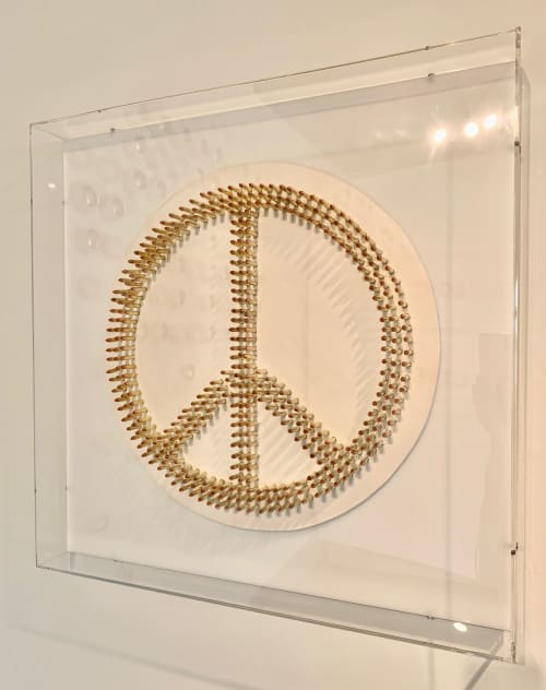 I Choose Peace | Ornament in Decorative Objects by Lucrecia Waggoner. Item made of metal with ceramic