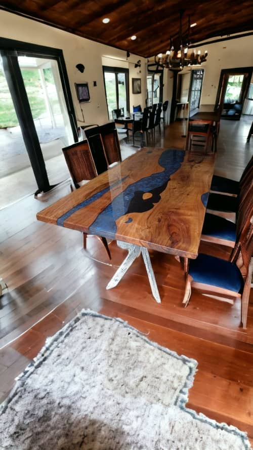Epoxy coffee Table, Epoxy Resin Table, Epoxy Table | Dining Table in Tables by Innovative Home Decors. Item composed of wood compatible with country & farmhouse and art deco style