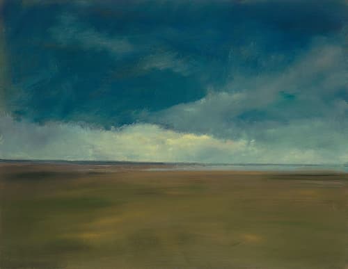 Anne Packard "Stormy Beach" | Oil And Acrylic Painting in Paintings by YJ Contemporary Fine Art. Item composed of canvas