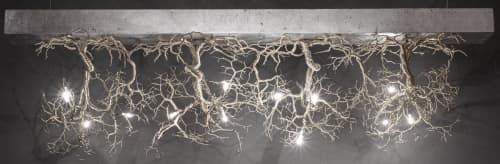 Roots Small Bar 4 | Pendants by F+M FOS - Anna Maria Fragiskos Bitros. Item made of copper compatible with modern style