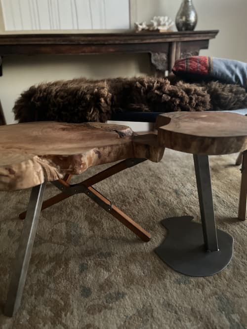 Marshall Nesting Tables, Number 3 | End Table in Tables by Grange Home. Item in boho or mid century modern style